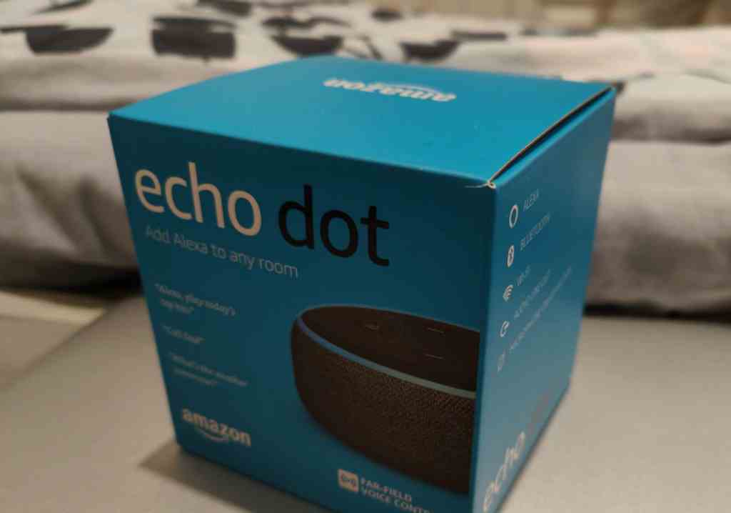 echo dot智能音箱低价出 全新第三代亚麻